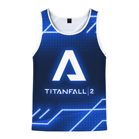Мужская майка 3D с принтом TITANFALL 2 в городе Новоалтайск, 100% полиэстер | круглая горловина, приталенный силуэт, длина до линии бедра. Пройма и горловина окантованы тонкой бейкой | apex legends | game | titanfall | titanfall 2 | апекс легендс. | стрелялки | титанфалл