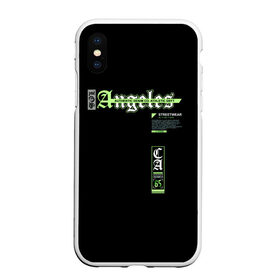 Чехол для iPhone XS Max матовый с принтом Los Angeles в городе Новоалтайск, Силикон | Область печати: задняя сторона чехла, без боковых панелей | 65 | los angeles | usa | америка | города | готическая | ерная | иностранные | картинки | лос анжелес | надписи | печать | средневековый шрифт | сша | текст