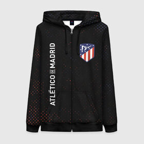 Женская толстовка 3D на молнии с принтом ATLETICO MADRID / Атлетико в городе Новоалтайск, 100% полиэстер | длина до линии бедра, манжеты и пояс оформлены мягкой тканевой резинкой, двухслойный капюшон со шнурком для регулировки, спереди молния, по бокам два кармана | atletico | club | footbal | logo | madrid | атлетико | знак | клуб | логотип | логотипы | мадрид | символ | символы | форма | футбол | футбольная | футбольный