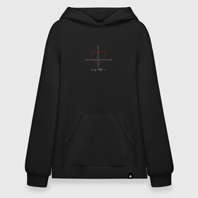 Худи SuperOversize хлопок с принтом Формула Любви в городе Новоалтайск, 70% хлопок, 30% полиэстер, мягкий начес внутри | карман-кенгуру, эластичная резинка на манжетах и по нижней кромке, двухслойный капюшон
 | 