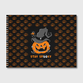 Альбом для рисования с принтом Halloween в городе Новоалтайск, 100% бумага
 | матовая бумага, плотность 200 мг. | Тематика изображения на принте: 31 октября | halloween | halowen | ведьма | день всех святых | джек | костюм | кровь | лого | монстр | надпись | праздник | приведение | призрак | светильник | символ | страшная | тыква | ужасы | хеллоуин | хеллуин