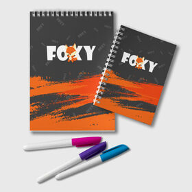 Блокнот с принтом ЛИСИЧКА FOXY в городе Новоалтайск, 100% бумага | 48 листов, плотность листов — 60 г/м2, плотность картонной обложки — 250 г/м2. Листы скреплены удобной пружинной спиралью. Цвет линий — светло-серый
 | 