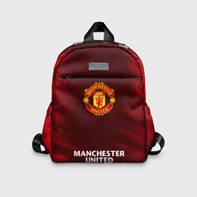 Детский рюкзак 3D с принтом MANCHESTER UNITED в городе Новоалтайск, 100% полиэстер | лямки с регулируемой длиной, сверху петелька, чтобы рюкзак можно было повесить на вешалку. Основное отделение закрывается на молнию, как и внешний карман. Внутри дополнительный карман. По бокам два дополнительных кармашка | club | footbal | logo | manchester | united | знак | клуб | лого | логотип | логотипы | манчестер | символ | символы | форма | футбол | футбольная | футбольный | юнайтед