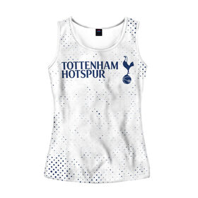 Женская майка 3D с принтом TOTTENHAM HOTSPUR / Тоттенхэм в городе Новоалтайск, 100% полиэстер | круглая горловина, прямой силуэт, длина до линии бедра | club | footbal | hotspur | logo | tottenham | знак | клуб | логотип | логотипы | символ | символы | тоттенхэм | форма | футбол | футбольная | футбольный | хотспур