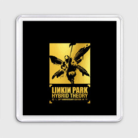 Магнит 55*55 с принтом Hybrid Theory 20th Anniversary в городе Новоалтайск, Пластик | Размер: 65*65 мм; Размер печати: 55*55 мм | Тематика изображения на принте: chester bennington | hybrid theory | linkin park | rock | беннингтон | линкин парк | рок | честер