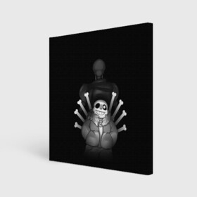 Холст квадратный с принтом UNDERTALE в городе Новоалтайск, 100% ПВХ |  | sans | undertale | андертале | андертейл | игра | подземная история | подземная сказка | санс | ундертале