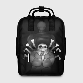 Женский рюкзак 3D с принтом UNDERTALE в городе Новоалтайск, 100% полиэстер | лямки с регулируемой длиной, сверху ручки, чтобы рюкзак нести как сумку. Основное отделение закрывается на молнию, как и внешний карман. Внутри два дополнительных кармана, один из которых закрывается на молнию. По бокам два дополнительных кармашка, куда поместится маленькая бутылочка
 | Тематика изображения на принте: sans | undertale | андертале | андертейл | игра | подземная история | подземная сказка | санс | ундертале