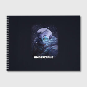 Альбом для рисования с принтом UNDERTALE в городе Новоалтайск, 100% бумага
 | матовая бумага, плотность 200 мг. | Тематика изображения на принте: sans | undertale | андертале | андертейл | игра | подземная история | подземная сказка | санс | ундертале