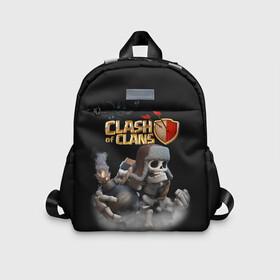 Детский рюкзак 3D с принтом Clash of Clans в городе Новоалтайск, 100% полиэстер | лямки с регулируемой длиной, сверху петелька, чтобы рюкзак можно было повесить на вешалку. Основное отделение закрывается на молнию, как и внешний карман. Внутри дополнительный карман. По бокам два дополнительных кармашка | clash of clans | clash royale | game | supercell | детская | детям | игра | клаш оф кланс | клаш оф кленс | клеш оф кленс | клэш оф кланс | компьютерная игра | пекка