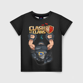 Детская футболка 3D с принтом Clash of Clans в городе Новоалтайск, 100% гипоаллергенный полиэфир | прямой крой, круглый вырез горловины, длина до линии бедер, чуть спущенное плечо, ткань немного тянется | clash of clans | clash royale | game | supercell | детская | детям | игра | клаш оф кланс | клаш оф кленс | клеш оф кленс | клэш оф кланс | компьютерная игра | пекка