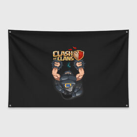 Флаг-баннер с принтом Clash of Clans в городе Новоалтайск, 100% полиэстер | размер 67 х 109 см, плотность ткани — 95 г/м2; по краям флага есть четыре люверса для крепления | clash of clans | clash royale | game | supercell | детская | детям | игра | клаш оф кланс | клаш оф кленс | клеш оф кленс | клэш оф кланс | компьютерная игра | пекка
