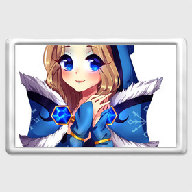 Магнит 45*70 с принтом Crystal Maiden  в городе Новоалтайск, Пластик | Размер: 78*52 мм; Размер печати: 70*45 | crystal maiden | зима2020 | кристал мейден | кристалка дота 2 | рилай | снежная королева | цмка из доты