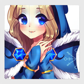 Магнитный плакат 3Х3 с принтом Crystal Maiden  в городе Новоалтайск, Полимерный материал с магнитным слоем | 9 деталей размером 9*9 см | crystal maiden | зима2020 | кристал мейден | кристалка дота 2 | рилай | снежная королева | цмка из доты