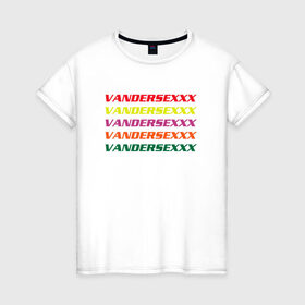 Женская футболка хлопок с принтом vandersexxx в городе Новоалтайск, 100% хлопок | прямой крой, круглый вырез горловины, длина до линии бедер, слегка спущенное плечо | eurotrip | flugegeheimen | евротур | евротур флюгегехаймен | флюгегехаймен