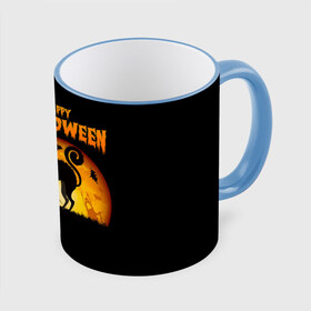 Кружка с принтом Helloween в городе Новоалтайск, керамика | ёмкость 330 мл | halloween | ведьма | летучая мышь | полнолуние | привидение | призрак | тыква | хеллоуин | хелуин | хэллоин | хэллоуин | хэлоуин | хэлуин | черный кот