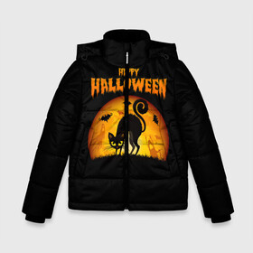 Зимняя куртка для мальчиков 3D с принтом Helloween в городе Новоалтайск, ткань верха — 100% полиэстер; подклад — 100% полиэстер, утеплитель — 100% полиэстер | длина ниже бедра, удлиненная спинка, воротник стойка и отстегивающийся капюшон. Есть боковые карманы с листочкой на кнопках, утяжки по низу изделия и внутренний карман на молнии. 

Предусмотрены светоотражающий принт на спинке, радужный светоотражающий элемент на пуллере молнии и на резинке для утяжки | halloween | ведьма | летучая мышь | полнолуние | привидение | призрак | тыква | хеллоуин | хелуин | хэллоин | хэллоуин | хэлоуин | хэлуин | черный кот