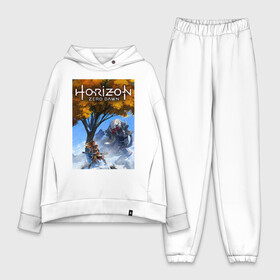 Женский костюм хлопок Oversize с принтом HORIZON ZERO DAWN в городе Новоалтайск,  |  | game | horizon zero 2 | horizon zero dawn | древний арсенал | игра. | хоризон | хоризон 2 | хоризон зеро давн