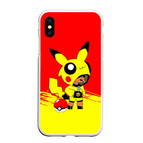 Чехол для iPhone XS Max матовый с принтом Brawl stars Leon pikachu в городе Новоалтайск, Силикон | Область печати: задняя сторона чехла, без боковых панелей | Тематика изображения на принте: crow | mortis | pika pika | pokemon go | surge | биби | бравл старс | бравлер | герои | девочкам | детям | джесси | леон пикачу | логотипы игр | малыш | мальчикам | милый | нита | пика пика | пикачу | покебол | покемон
