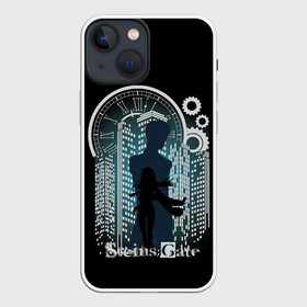 Чехол для iPhone 13 mini с принтом Врата Штейна в городе Новоалтайск,  |  | anime | gate | kurisu | makise | okabe | rintaro | steins | аниме | врата | время | курису | макисе | окабе | ринтаро | сериал | часы | штейна