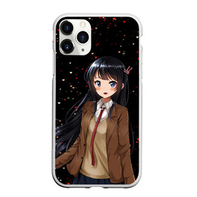 Чехол для iPhone 11 Pro Max матовый с принтом Май Сакураджима в городе Новоалтайск, Силикон |  | Тематика изображения на принте: anime | mai sakurajima | seishun buta yarou wa bunny girl senpai no yume wo minai | аниме | вайфу | май сакураджима | этот глупый свин не понимает мечту девочки зайки