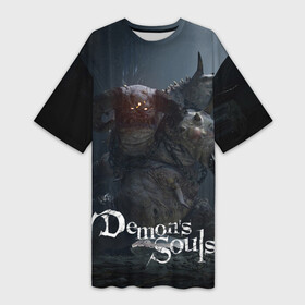 Платье-футболка 3D с принтом Demons Souls в городе Новоалтайск,  |  | armor | dark souls | demons souls | dragon | fire | games | knight | namco bandai | nextgen | playstation 5 | praise the sun | ps5 | броня | восславь солнце | дарк соулс | демон соулс | дракон | игры | некстген | огонь | плейстейшен 5 | пс5 | рыцарь | тем