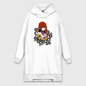 Платье-худи хлопок с принтом Врата Штейна в городе Новоалтайск,  |  | anime girl | makise kurisu | steins gate | акихабара | анимешник | гений | девушка | курису макисэ | логотипы аниме | макисе | маюри сиина | мультсериал | мультфильм | наука | ринтаро окабэ | студенты | университет