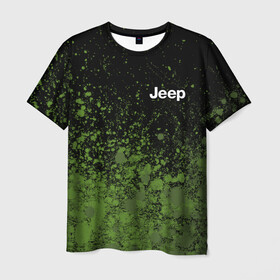 Мужская футболка 3D с принтом JEEP / Джип в городе Новоалтайск, 100% полиэфир | прямой крой, круглый вырез горловины, длина до линии бедер | auto | jeep | logo | moto | symbol | авто | автомобиль | гонки | джип | знак | лого | логотип | логотипы | марка | машина | мото | символ | символы