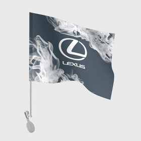 Флаг для автомобиля с принтом LEXUS / ЛЕКСУС в городе Новоалтайск, 100% полиэстер | Размер: 30*21 см | auto | lexus | logo | moto | symbol | авто | автомобиль | гонки | лексус | лого | логотип | логотипы | марка | машина | мото | символ | символы