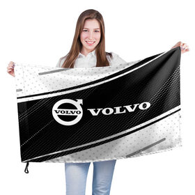 Флаг 3D с принтом VOLVO / Вольво в городе Новоалтайск, 100% полиэстер | плотность ткани — 95 г/м2, размер — 67 х 109 см. Принт наносится с одной стороны | auto | logo | moto | symbol | volvo | авто | автомобиль | вольво | гонки | знак | лого | логотип | логотипы | марка | машина | мото | символ | символы