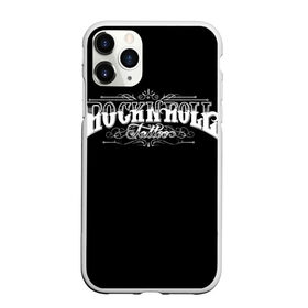 Чехол для iPhone 11 Pro Max матовый с принтом Рок н ролл тату в городе Новоалтайск, Силикон |  | музыка | ретро | рок | рок н ролл | татуировки | узоры.