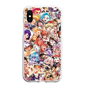 Чехол для iPhone XS Max матовый с принтом Color ahegao в городе Новоалтайск, Силикон | Область печати: задняя сторона чехла, без боковых панелей | ahegao | anime | manga | аниме | ахегао | коллаж | манга | паттерн | цвет