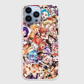 Чехол для iPhone 13 Pro Max с принтом Color ahegao   Цветные Ахегао девушки в городе Новоалтайск,  |  | Тематика изображения на принте: ahegao | anime | manga | аниме | ахегао | коллаж | манга | паттерн | цвет