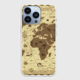 Чехол для iPhone 13 Pro с принтом Карта мира в городе Новоалтайск,  |  | география | карта | карта мира | корабли | моряки
