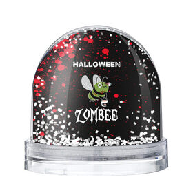 Снежный шар с принтом Halloween ZOMBEE в городе Новоалтайск, Пластик | Изображение внутри шара печатается на глянцевой фотобумаге с двух сторон | 31 октября | halloween | halowen | ведьма | день всех святых | джек | костюм | кровь | лого | монстр | надпись | праздник | приведение | призрак | светильник | символ | страшная | тыква | ужасы | хеллоуин | хеллуин