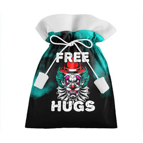 Подарочный 3D мешок с принтом FREE HUGS в городе Новоалтайск, 100% полиэстер | Размер: 29*39 см | Тематика изображения на принте: 31 октября | halloween | halowen | ведьма | день всех святых | джек | костюм | кровь | лого | монстр | надпись | праздник | приведение | призрак | светильник | символ | страшная | тыква | ужасы | хеллоуин | хеллуин