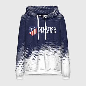 Мужская толстовка 3D с принтом ATLETICO MADRID / Атлетико в городе Новоалтайск, 100% полиэстер | двухслойный капюшон со шнурком для регулировки, мягкие манжеты на рукавах и по низу толстовки, спереди карман-кенгуру с мягким внутренним слоем. | atletico | club | footbal | logo | madrid | атлетико | знак | клуб | логотип | логотипы | мадрид | символ | символы | форма | футбол | футбольная | футбольный
