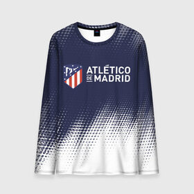 Мужской лонгслив 3D с принтом ATLETICO MADRID / Атлетико в городе Новоалтайск, 100% полиэстер | длинные рукава, круглый вырез горловины, полуприлегающий силуэт | atletico | club | footbal | logo | madrid | атлетико | знак | клуб | логотип | логотипы | мадрид | символ | символы | форма | футбол | футбольная | футбольный