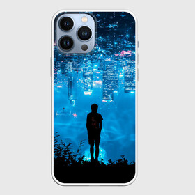 Чехол для iPhone 13 Pro Max с принтом Перевернутый Мир в городе Новоалтайск,  |  | city | fantasy | illusion | water | абстракция | вода | город | иллюзия | небо | ночной город | ночь | перевернутый мир | растения | силуэт | сюрреализм | фантастика | человек