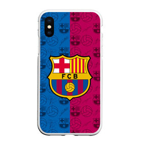 Чехол для iPhone XS Max матовый с принтом FC BARCELONA в городе Новоалтайск, Силикон | Область печати: задняя сторона чехла, без боковых панелей | Тематика изображения на принте: barselona fc | fifa | lionel messi. | барса | барселона | лионель месси | фифа | фк барселона | футбол