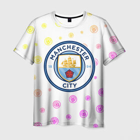 Мужская футболка 3D с принтом MANCHESTER CITY Манчестер Сити в городе Новоалтайск, 100% полиэфир | прямой крой, круглый вырез горловины, длина до линии бедер | city | club | footbal | logo | manchester | знак | клуб | логотип | логотипы | манчестер | символ | символы | сити | форма | футбол | футбольная | футбольный