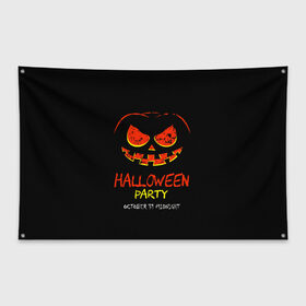 Флаг-баннер с принтом Halloween в городе Новоалтайск, 100% полиэстер | размер 67 х 109 см, плотность ткани — 95 г/м2; по краям флага есть четыре люверса для крепления | 31 октября | halloween | halowen | ведьма | день всех святых | джек | костюм | кровь | лого | монстр | надпись | праздник | приведение | призрак | светильник | символ | страшная | тыква | ужасы | хеллоуин | хеллуин