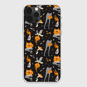 Чехол для iPhone 12 Pro Max с принтом Halloween Monsters в городе Новоалтайск, Силикон |  | angry | art | cat | creatures | flame | grumpy | horror | kitten | kitty | merch | pussy | pussycat | арт | грибы | злые | иллюстрация | котенок | кошка | кринж | мерч | монстры | наряд | недовольные | огонь | паттерн | сердитые | создания