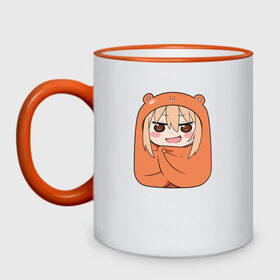 Кружка двухцветная с принтом Himouto! Umaru-chan в городе Новоалтайск, керамика | объем — 330 мл, диаметр — 80 мм. Цветная ручка и кайма сверху, в некоторых цветах — вся внутренняя часть | anime himouto | anime umaru | himoto | himouto | himouto umaru | himouto umaru chan | umaru | umaru chan | аниме | аниме умару | аниме химото | двуличная сестренка умару | умару | химото | химото умару тян