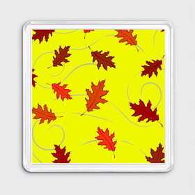 Магнит 55*55 с принтом Autumnal в городе Новоалтайск, Пластик | Размер: 65*65 мм; Размер печати: 55*55 мм | abstraction | autumn | autumnal | colorful | fallen | leaves | patterns | texture | yellow | абстракция | желтый | листья | опавший | осенний | осень | разноцветный | текстура | узоры