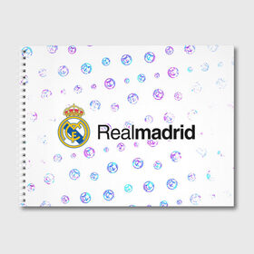 Альбом для рисования с принтом REAL MADRID / РЕАЛ МАДРИД в городе Новоалтайск, 100% бумага
 | матовая бумага, плотность 200 мг. | football | logo | madrid | real | realmadrid | sport | клуб | лого | логотип | логотипы | мадрид | реал | реалмадрид | символ | символы | спорт | форма | футбол | футбольная
