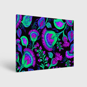 Холст прямоугольный с принтом Bright в городе Новоалтайск, 100% ПВХ |  | abstraction | blue | bright | chamomile | flowers | leaves | patterns | shapes | texture | абстракция | листья | ромашки | синий | текстура | узоры | формы | цветы | яркий