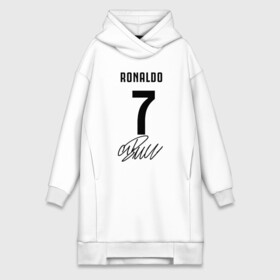 Платье-худи хлопок с принтом CRISTIANO RONALDO АВТОГРАФ в городе Новоалтайск,  |  | cristiano ronaldo | fc juventus | juventus | криштиану роналду. | фк ювентус | футбол | футбольный клуб | ювентус
