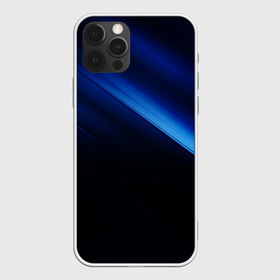 Чехол для iPhone 12 Pro Max с принтом Синий градиент в городе Новоалтайск, Силикон |  | градиент | полосы | синие полосы | синий | синий градиент