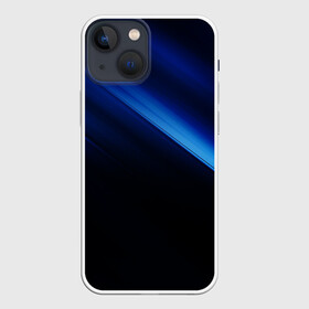 Чехол для iPhone 13 mini с принтом Синий градиент в городе Новоалтайск,  |  | градиент | полосы | синие полосы | синий | синий градиент