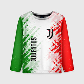 Детский лонгслив 3D с принтом JUVENTUS в городе Новоалтайск, 100% полиэстер | длинные рукава, круглый вырез горловины, полуприлегающий силуэт
 | cristiano ronaldo | fc juventus | juventus | криштиану роналду. | фк ювентус | футбол | футбольный клуб | ювентус